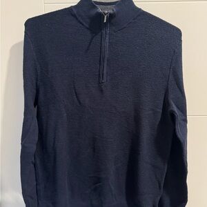 Claiborne Mens Navy Quarter Zip